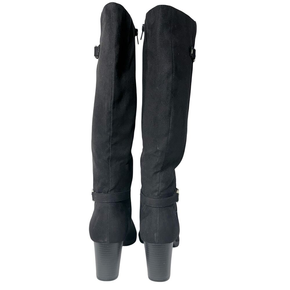 Karen Scott Laylah Black Faux Leather Knee-High Boots, Women's Size 11 M - Picture 2 of 10